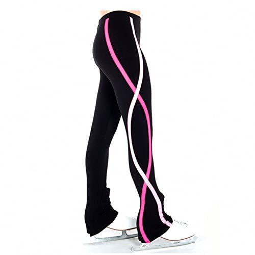 Pantalones de Patinaje Artístico Pantalones de Patinaje sobre Hielo para Niños, Patinaje Artístico Muy Delgado Patinar Polainas, Ropa de Entrenamiento, Adulto Plus Terciopelo Pantalones (Color : B,
