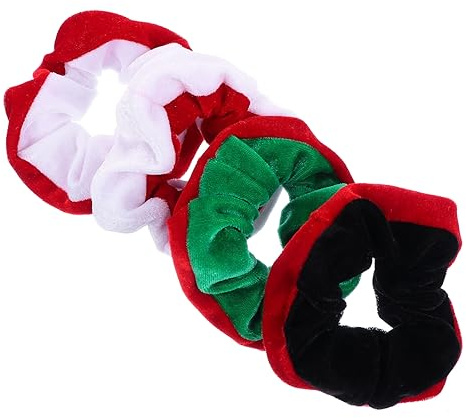 FRCOLOR 8stücke Weihnachts-haargummis Aus Elastische Haarbänder Partyfrisuren Und Festliche Anlässe