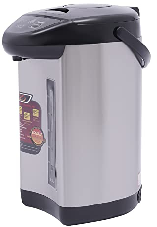 BAOCAHDA Edelstahl Heißwasserspender Dispender 4L Schwarz Wasserspender Kochendwassergerät Edelstahl für Wohnungen Schulen und Büros Verwendet Werden. (Schwarz)