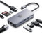 INMOZATA 9-in-1 Multi Port USB Hub with RJ45 Internet, 4K HDMI, 3 USB 3.0, Type-C Data, SD/TF Card Reader Docking Station for MacBook, Surface, Dell, HP and More, Aluminum Case & Woven Cable