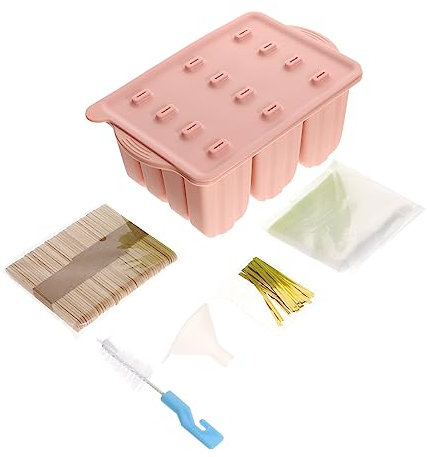 Cabilock Moldes Para Paletas De Verano Silicona Palitos Bolsas Hielera Caja Para Moldes Resistente Fácil De Limpiar