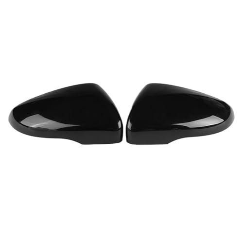 Spiegelkappen Außenspiegel Für VW Für Golf 6 MK6 Für GTI Für GTD 2009-2013 Seitenrückspiegelkappenabdeckung, 2X Seitenflügelspiegelabdeckung In Carbon-Optik Rückspiegelkappe(Gloss Black-Replace)