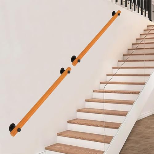 Main courante murale en bois pour escalier, balustrade, intérieur et extérieur, escaliers, porche, terrasse, main courante 90 cm