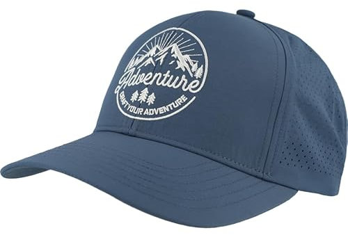 Eisley Unisex Adventure Cap mit UPF50+ / atmungsaktiv & schnell trocknend/Klettverschluss, Dark Denim, One Size