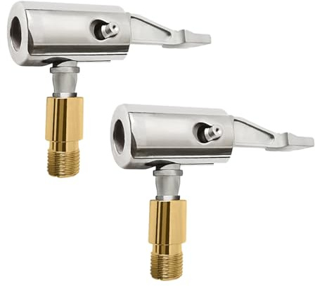 BinXiaoQin 2 Stück 8mm Auto Luftpumpe Adapter,Autoventil Adapter,Autoventil Hebelstecker Air Ventil Chuck,Fahrradventil Auf Autoventil Reifen,Fahrradventil Adapter für Reifenfüller Pump Reifenventil