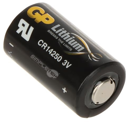 SIMPLETEK - Non-Rechargeable Lithium Battery CR2 3V 900mAh for Smoke Detectors and Cameras