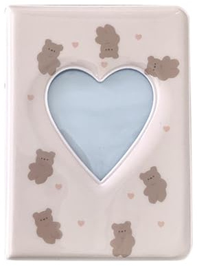 UncleS Álbum de fotos de 3 pulgadas, bolsillos de inserción hueca, organizador de tarjetas para fotos conmemorativas, organización, accesorios, bolsillos, álbum de fotos