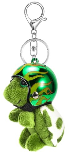 MWOOT Carino Portachiavi Peluche morbido Tartaruga Ciondolo Portachiavi Personalizzato Auto Portachiavis Zaino Borsa Ciondoli per donne ragazze regalo