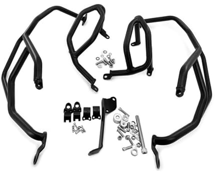 Crash Bar Protezione Per BMW F800GS 2023 2024 2025 Kit Di Protezione Telaio Paraurti Anticaduta Per Moto Da Autostrada F 800 GS Paramotore Tubolare(Black 1 Set)