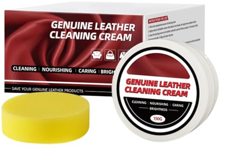 Generisch Crema per pelle,150 g di prodotti per la cura dettagliata | condizionatore e detergente in pelle | Per la cura di stivali, auto, mobili, sedili, automobili, scarpe, borse e veicoli
