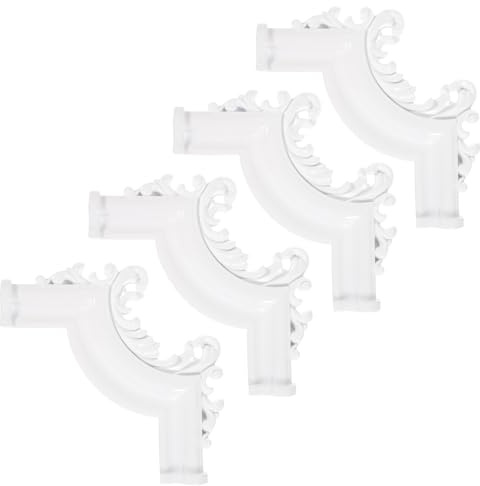 DOITOOL 4 pcs Vintage Style Ceiling Molding Corners Indoor Decorative Corner Panels for Ceiling Trim Easy to Install Material Classic Design for Living and Bedroom