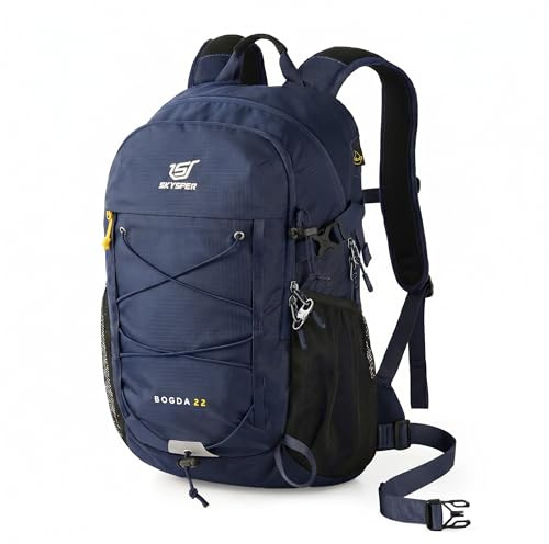SKYSPER Mochila Senderismo Pequeña, Mochila Trekking 22l Transpirable para Hombre y Mujer, Trekking, Senderismo, Viajes