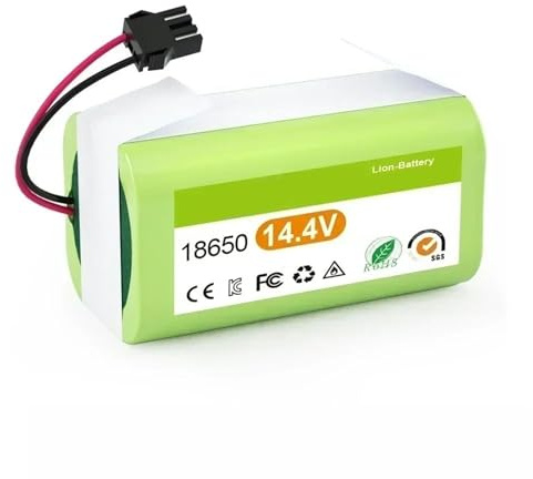 Batería de Repuesto Li-Ion 14.4V, Compatible con Cecotec Conga 950 990 1090 1790 1990 Deebot N79S N79 Eufy RoboVac 11S 12 Aspiradora Robot Alta Capacidad(14.4V 2600mAh)
