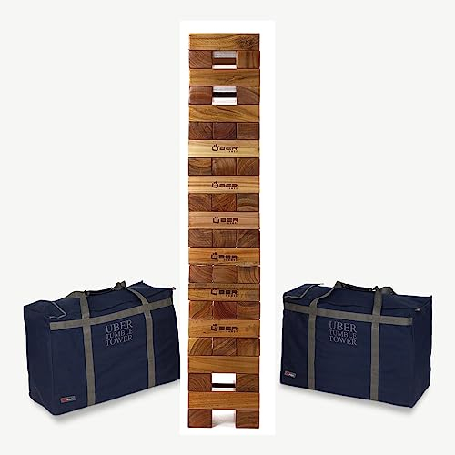 Uber Games Europe Super Extreme 60 kg. 170 cm-250cm Wackelturmspiel - Stapelturm - XXL Garten Spielturm