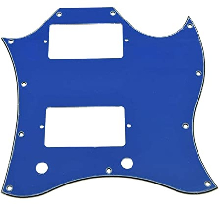 Dopro American Standard SG Guitar Full Face Pickguard passend für USA Gibson SG Special Gitarre, Blau, 3-lagig