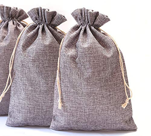 DAHI Jutesäckchen 12 STK Adventskalender Säckchen Geschenke für Hochzeit Verlobung Adventskalender (huise)