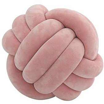 kidadndy Knot Pillow 8.6inch Round Ball Cushion Bedroom Household Throw Pillow Room Decoration