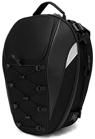 CFDEKOIB Sacoche De Selle Moto Sacoche Selle Moto 30L-40L Boîte Arrière pour Sac De Siège pour Grande Capacité Sac À Dos Sac Casque Étanche Accessoires Universels Amovibles