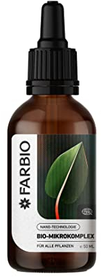 FARBIO Mikrokomplex Pflanzendünger | Pflanzenheilung- und Stärkung | Premium Flüssigdünger für alle Grün- und Zimmerpflanzen | BIO% Vegan