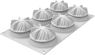 silikomart Moules en silicone pour Mini Wave - Moule en silicone n° 6 - Diamètre : 73 mm - Hauteur : 40 mm - Accessoire professionnel pour la cuisine et la pâtisserie - Moules pour gâteaux et four