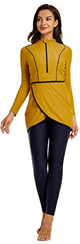 Full Swimming Costume Burkini For Women Modest Girls Swimsuit islamic Swimwear Plus Size(L, T8)