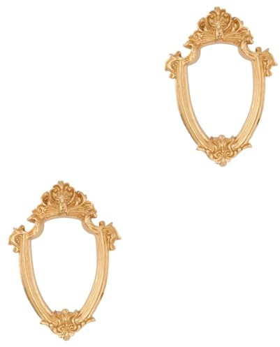 IMIKEYA 2stücke Vintage Europäischer Stil Fotorahmen Aus Resin Antiker Dekorationsrahmen Für Fotos Ovalrahmen Mit Filigranem Design Für Stilvolle Wohnkultur Für Tischdisplay