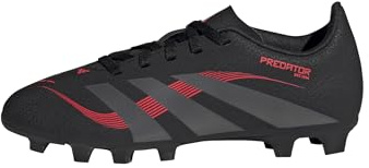 adidas Unisex niños Predator Club Firm Ground/Multi Ground Football Boots Kids, Core Black/Grey Four/Lucid Red, 28 1/2 EU