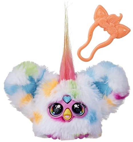 Furby Furblets Loo-Lay Mini, Elektronische Musik & Sätze in Furbisch (über 45 Geräusche), Kuscheltier in Weiß-gepunktet, für Kinder ab 6 Jahren, originelles Wichtelgeschenk