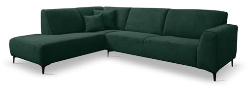 VENASI MÖBEL Ecksofa ohne Schlaffunktion Sofa L-Form Links/Rechts Eckcouch Couchgarnitur Couch (Grün, Links)