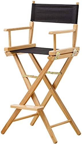 eairy Regiestuhl, robuster Holzstuhl, hoch, Make-up-Stuhl für Filmregisseure, Schauspieler und Mitarbeiter, 109 kg Kapazität