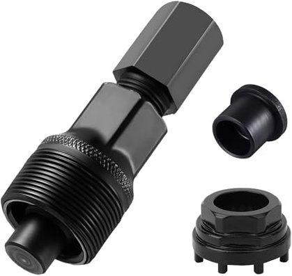 Kurbelabzieher Fahrrad Lockring Tool 42mm Fahrrad Tretlager Werkzeug | Kurbel Entferner Fahrrad Kompakter Kurbelarm Abzieher Crank Puller mit 8-Stufen-Innenlagerschalen für Viele Fahrradtypen