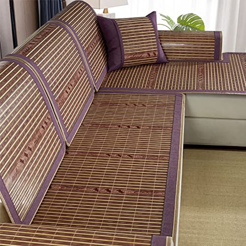 Kühlende Bambus-Matte, Stuhlkissen, rutschfeste Sommermatten für Zuhause, Büro, universeller Couchbezug für Wohnzimmer, Badezimmer, Küche, Innenbereich, Kühlkissen, 60 x 90 cm