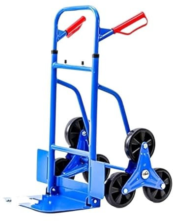 CCKUYT Auto-Endrohre Treppensteiger-Sackkarre und Transportwagen, 300 kg Tragkraft, Hochleistungs-Trolley-Wagen mit Teleskopgriff, schwere Sackkarre
