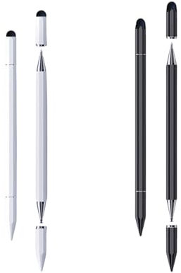 GGUFAY La confezione da 2 penne stilo magnetiche 3 in 1 di è adatta per tablet e telefoni cellulari, come iPhone/iPad/Pro/Mini/iWatch/Samsung/Huawei/Xiaomi/Surface/Chromebook, ecc.