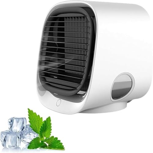 Enfriador de aire, Enfriador de aire portátil Ventilador de agua helada, Mini aire acondicionado personal(Blue)