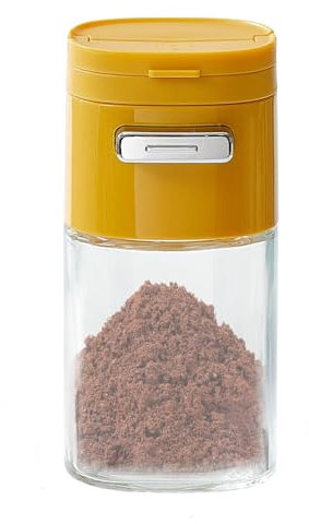 Salière – Sucrier en verre – Récipient à condiments antidérapant, grand diamètre verseur pour cuisine, table à manger, café