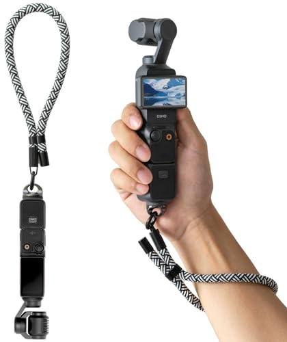 muuee Wrist Strap for DJI Osmo Pocket 3, Action 5 Pro/4, GoPro Hero 13/12, Insta360 X5/X4/Ace Pro2, Anti-Drop Camera Lanyard Adjustable with 1/4 Screw for Selfie Sticks, DSLR & Gimbal Accessories