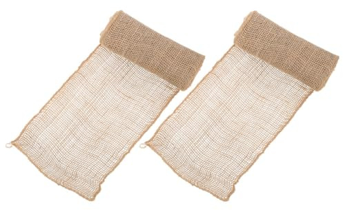 Veemoon Baumstammschutz Jute Bandage 2 Rollen 20x300cm Winterfester Pflanzenschutz für Kübelpflanzen Olivenbaum und Rosen mit Frostschutz und Atmungsaktivem Material