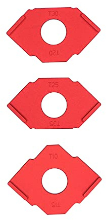 3 gabarits de fraisage à rayon, gabarits de fraisage pour les angles, gabarit d’angle en T en alliage d’aluminium avec R10, R15, R20, R25, R30, R35 pour le débit et les angles en