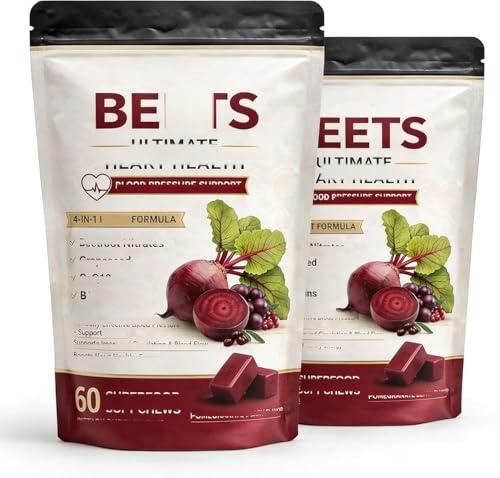 Rödbetor med druvkärnextrakt, stödjer kväveoxidproduktionen, gelatinfritt, 2 st