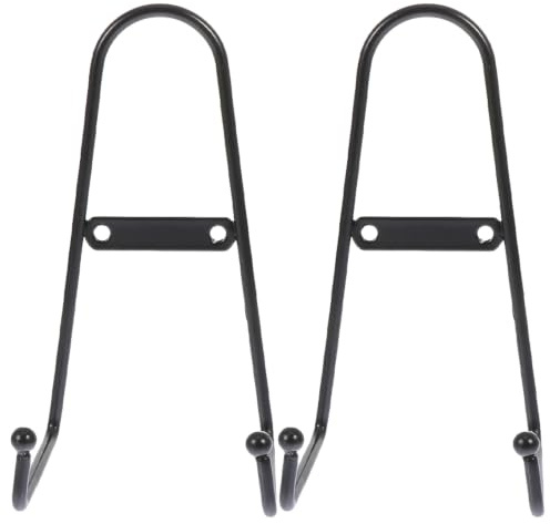 Toddmomy 2 st vägghängare för display, 15 cm metallhållare för vägg | Robust vertikalt tallriksställ för dekorativ konst, tavelramar och böcker för hem- och galleridekor, svart