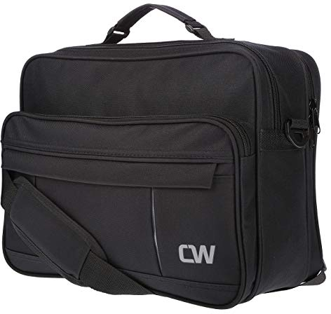 Christian Wippermann Flugbegleiter Umhängetasche Arbeitstasche Herrentasche im Querformat schwarz