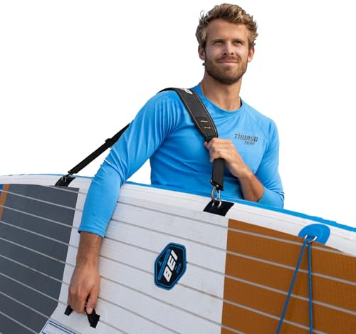 THURSO SURF Paddle Board Tragegurt SUP Schultergurt Tragegurte für Paddle Board Träger Verstellbar Gepolstert Schwerlast Paddle Board Zubehör für den Transport
