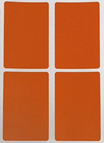 Royal Green Sticker Color Code Labels (7.5 cm x 5 cm) - Rectangular Stickers in Orange 75mm x 50mm inches - 200 Pack