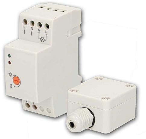 world-trading-net - Interruttore crepuscolare per guida DIN, sonda IP65