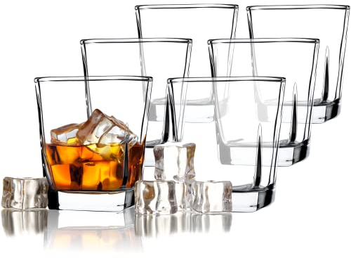 KADAX Juego de 6 vasos de zumo, vasos de agua resistentes, jardín, cóctel (Romi, 250 ml)