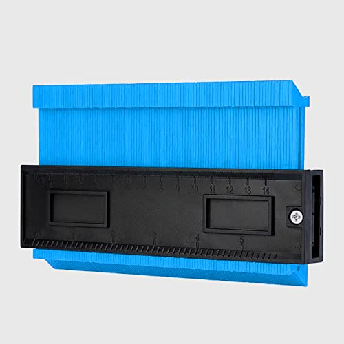 Contour Gauge Profile Tool – Laminate Flooring Tools for Carpets, Tiles, Flower Strips – DIY Profile Gauge Duplicator Tool for Measuring, Marking, Duplicating and Installing (14cm/6inch, Blue)