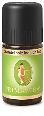 PRIMAVERA Sandelholz indisch bio 5 ml - Aromaöl, Duftöl, Aromatherapie - ausgleichend, inspirierend, wärmend – vegan