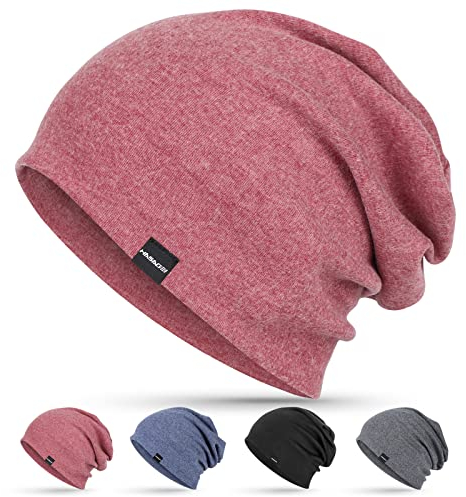 HASAGEI Herren & Damen Slouch Beanie - Leichte Dünne Mütze aus Weicher Baumwolle für Chemo, Frühling, Herbst & Winter