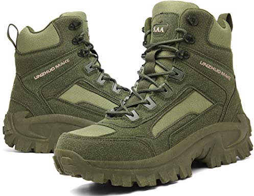 5.AA B2200 Armee Bundeswehr Combat Militärstiefel Reißverschluss Einsatzstiefel Boots Grün 41EU